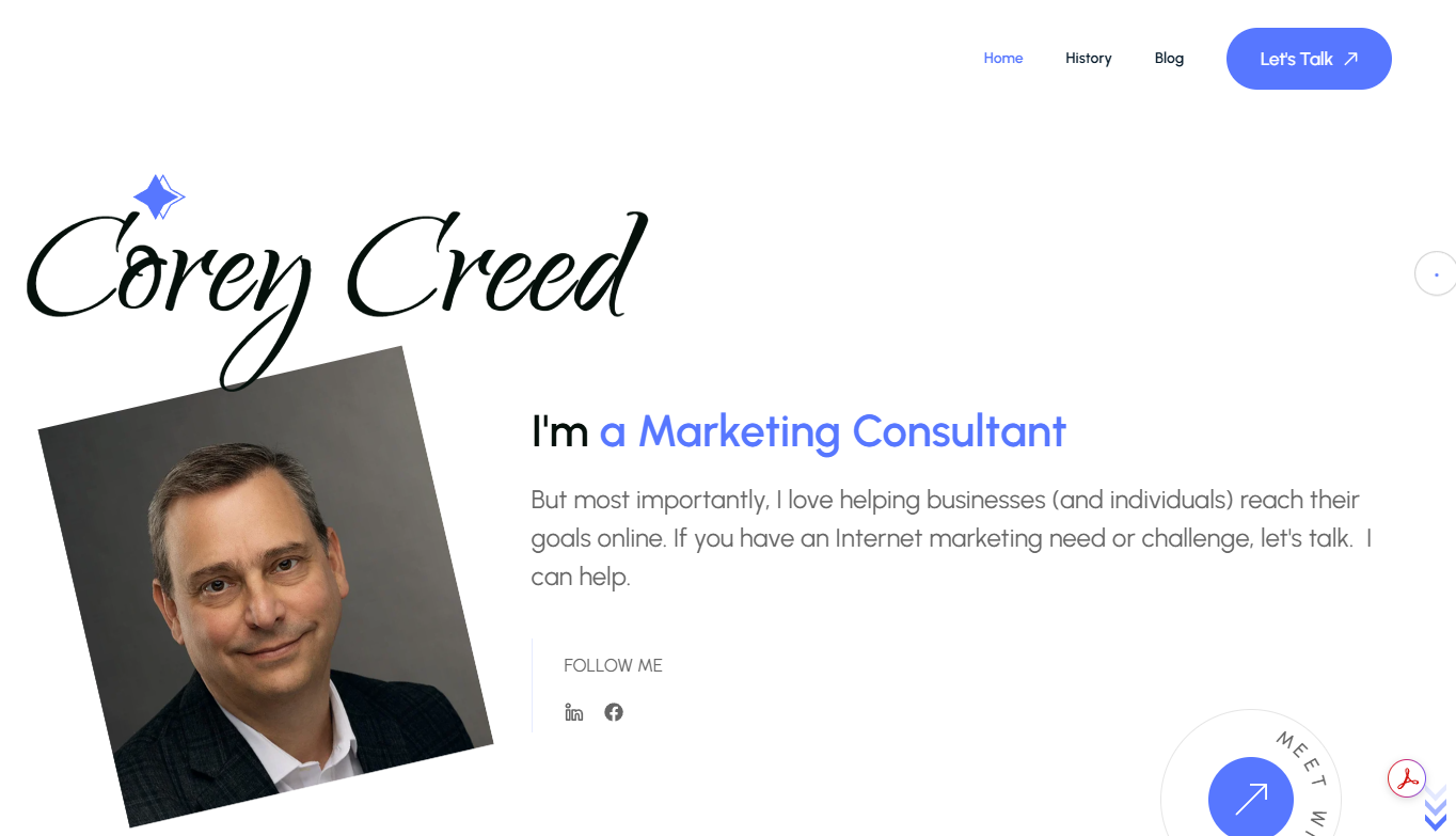 Corey Creed dot com